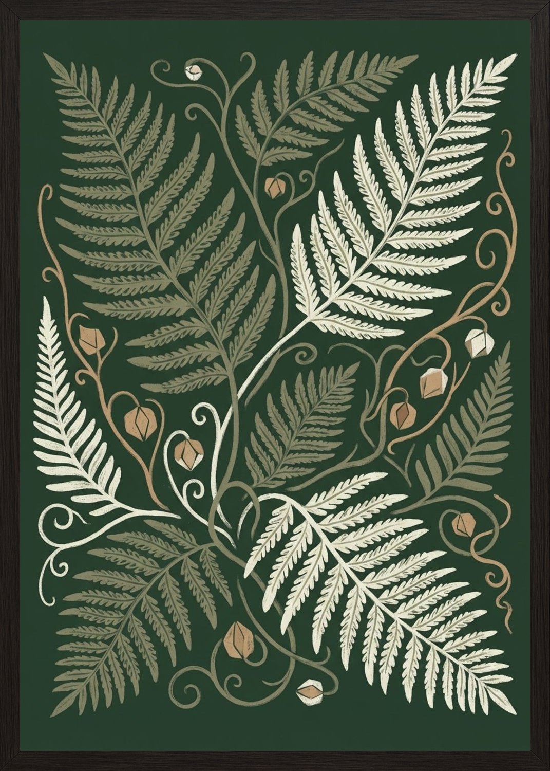 Poster in black frame