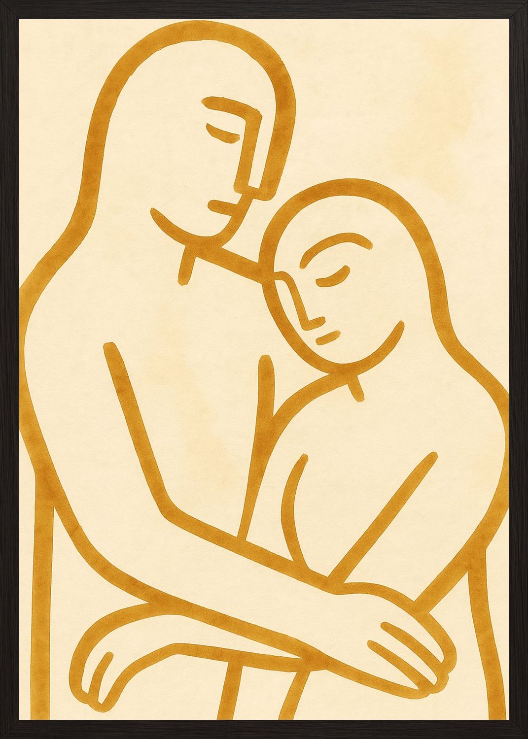 Poster in black frame