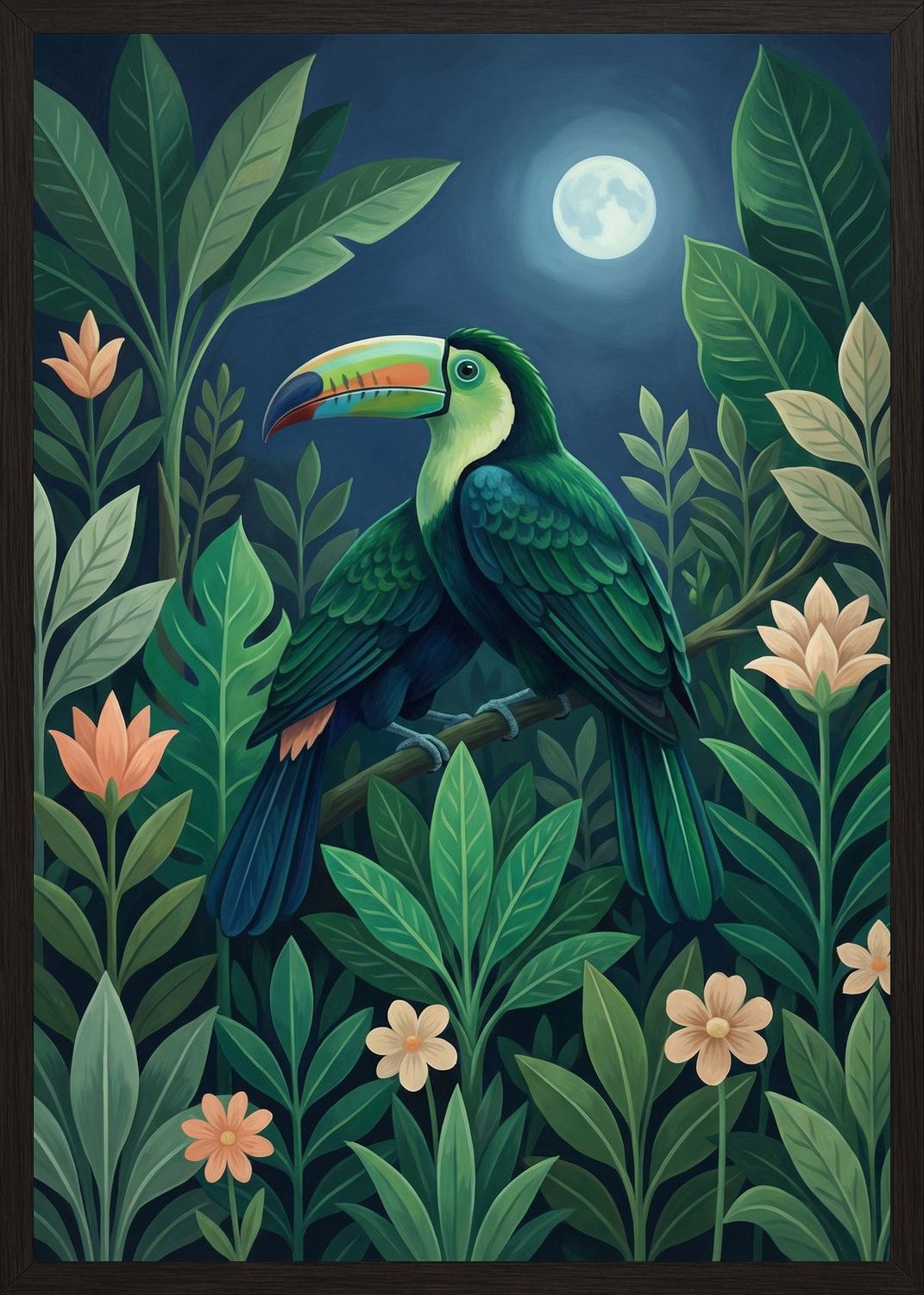 Poster in oak frame