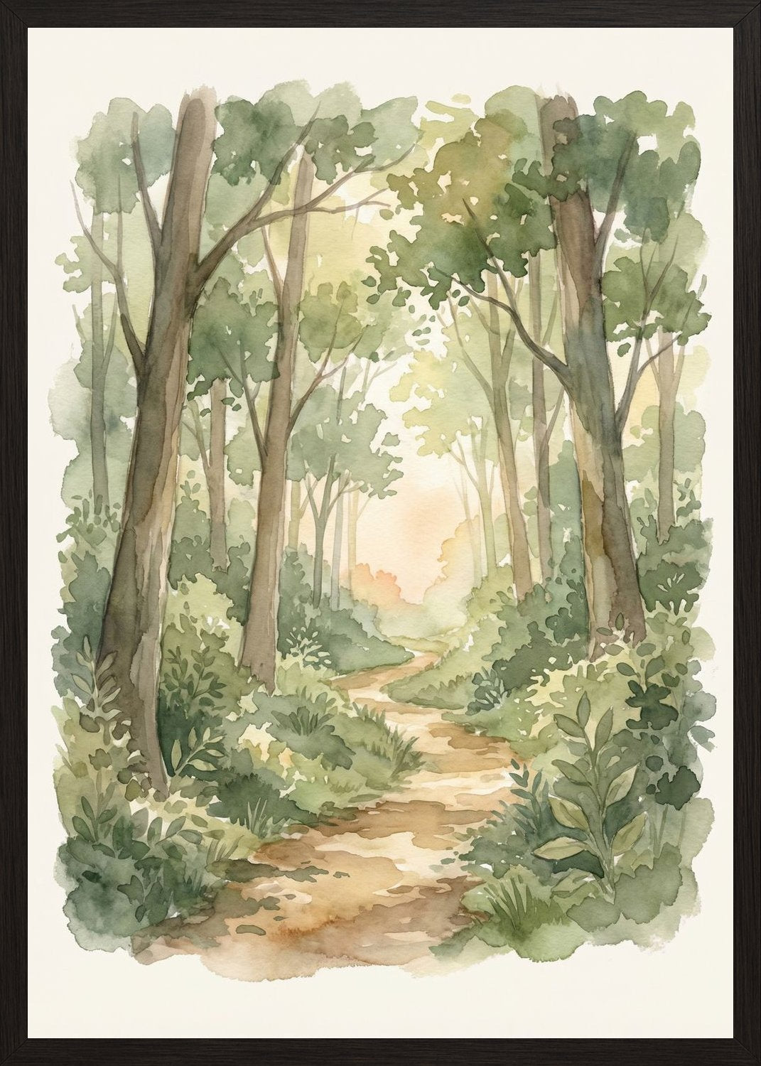 Poster in oak frame