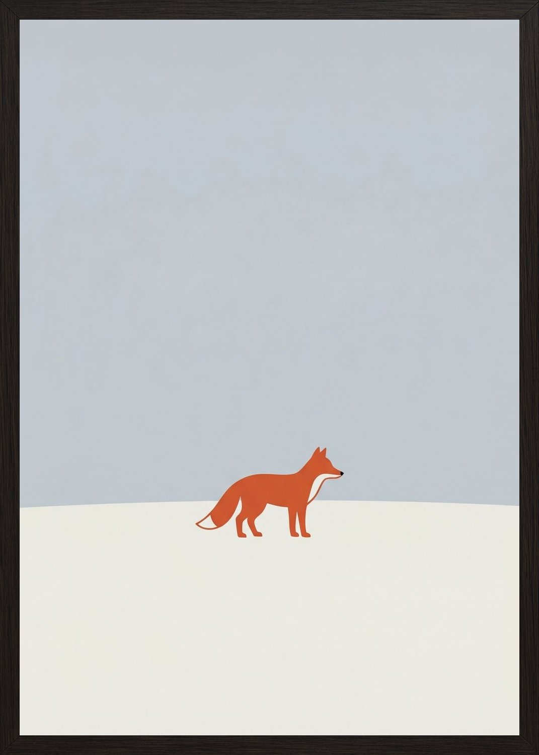 Poster in oak frame