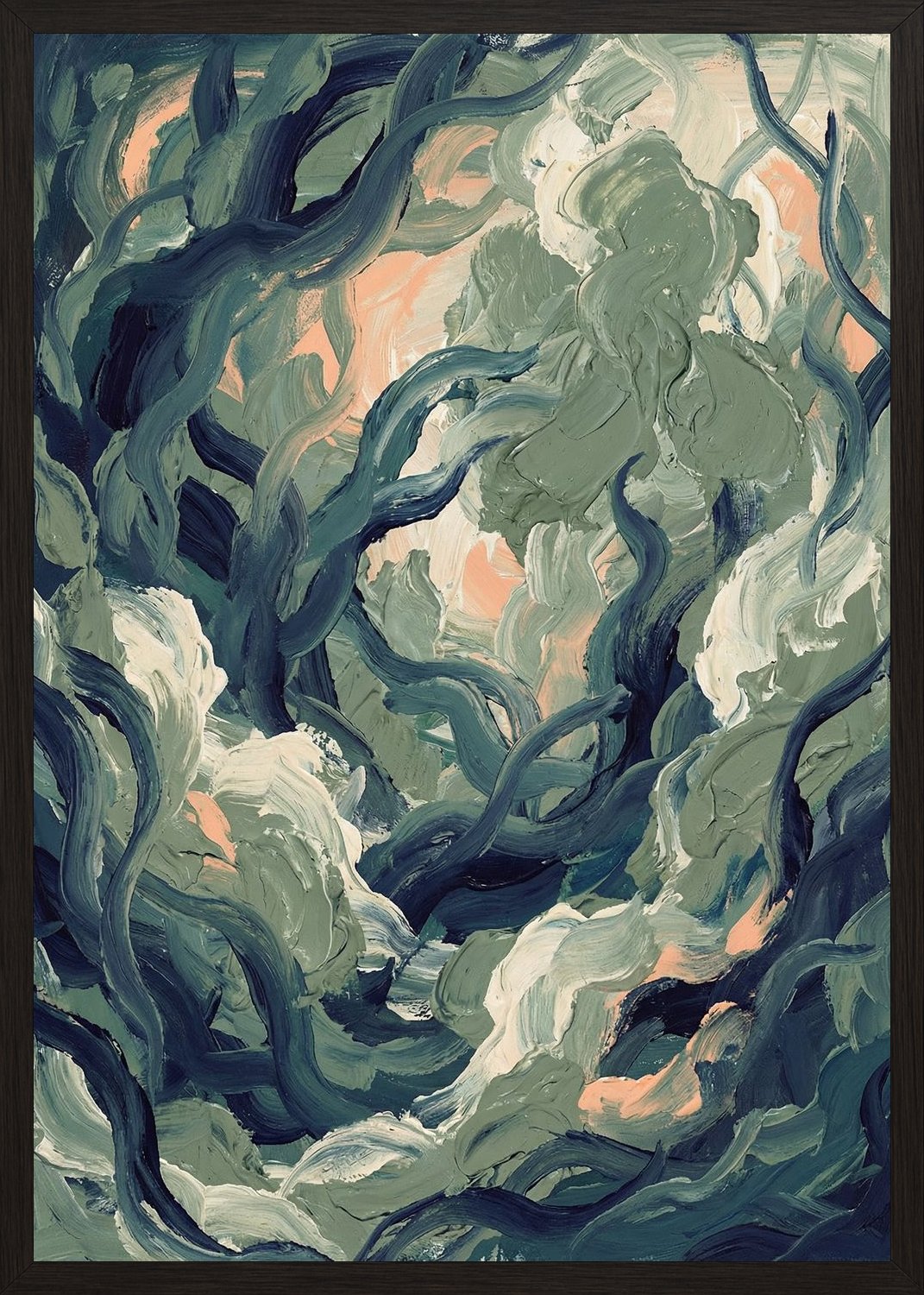 Poster in black frame