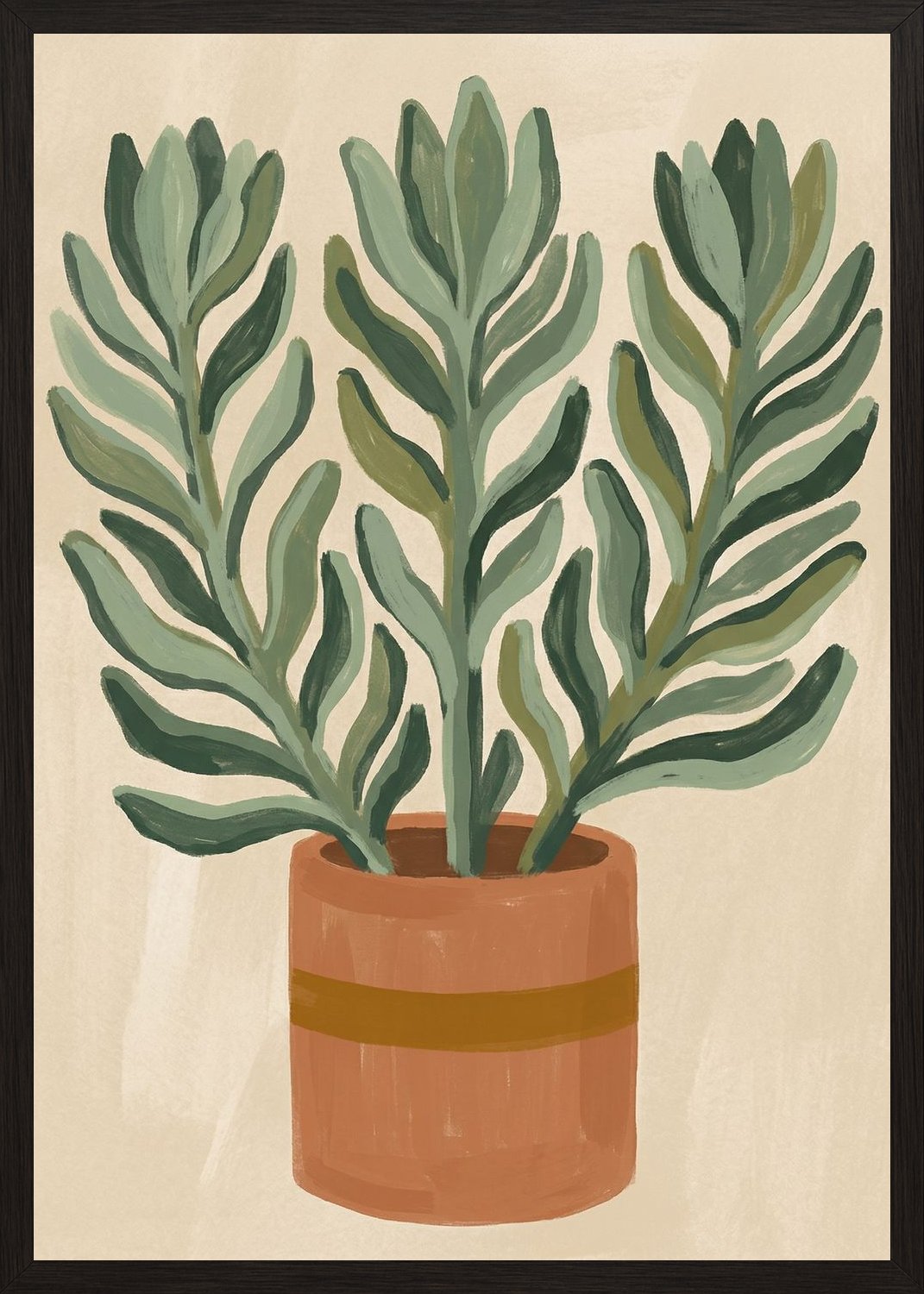 Poster in black frame
