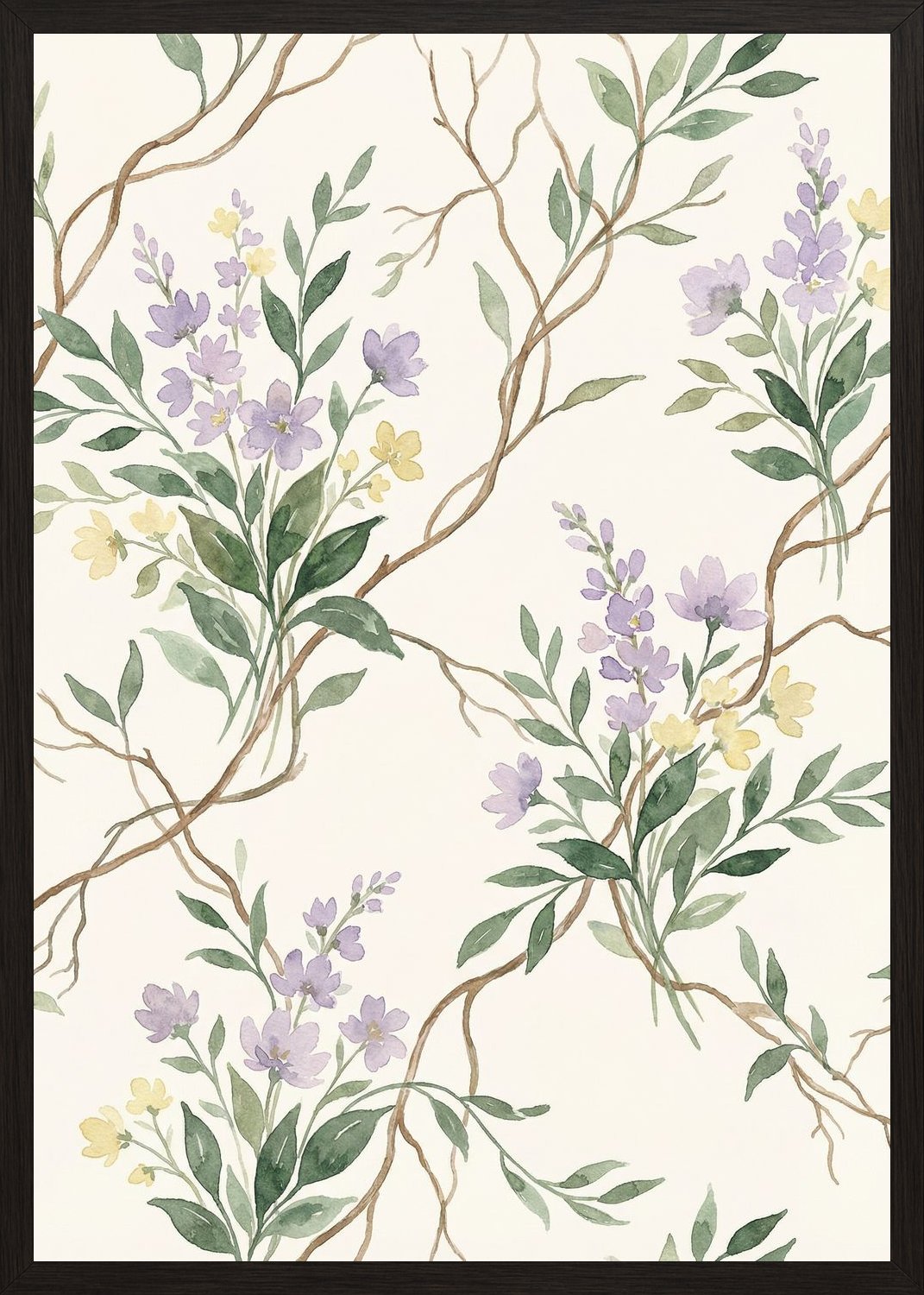 Poster in black frame