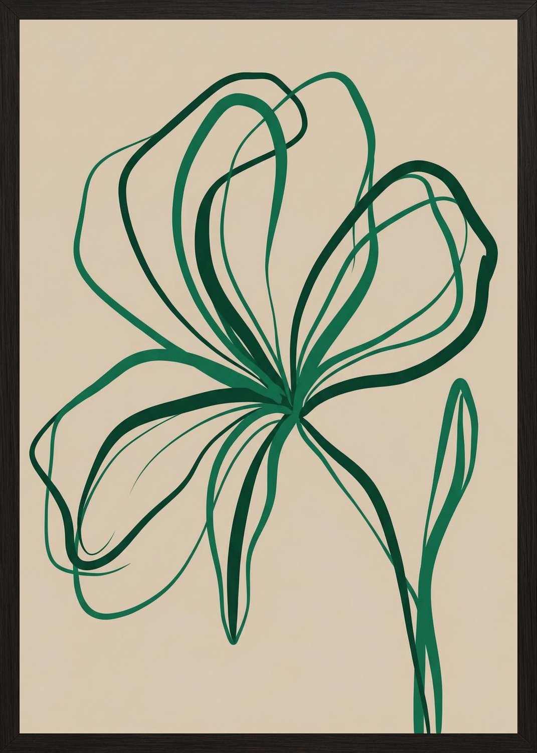Poster in oak frame