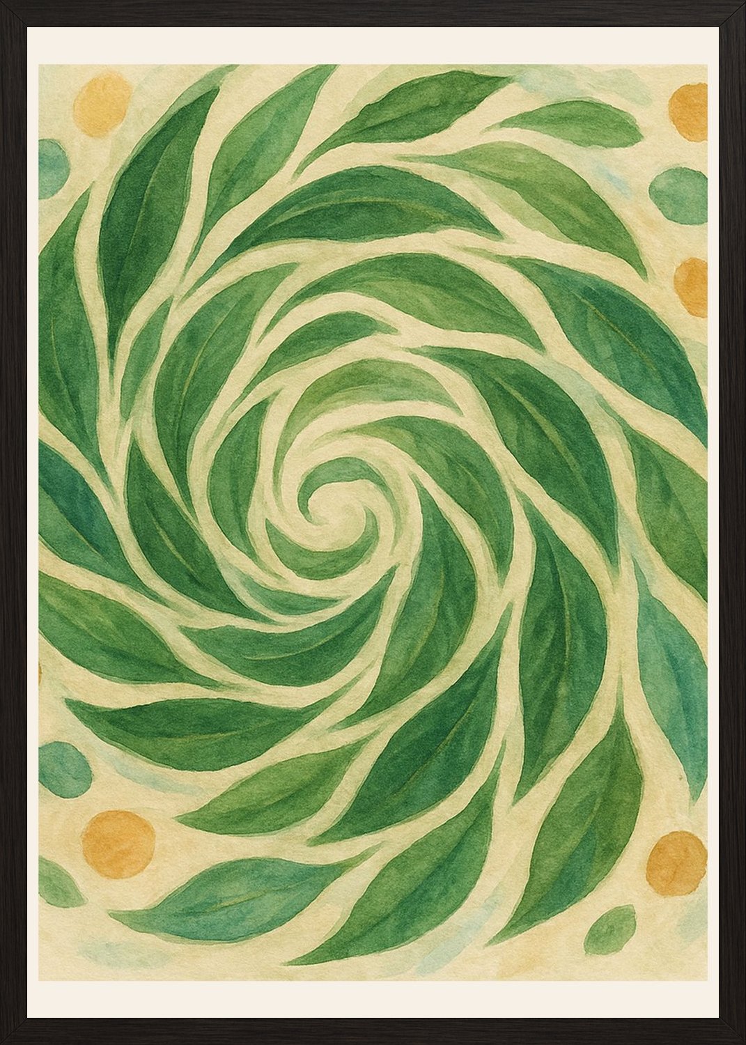 Poster in black frame
