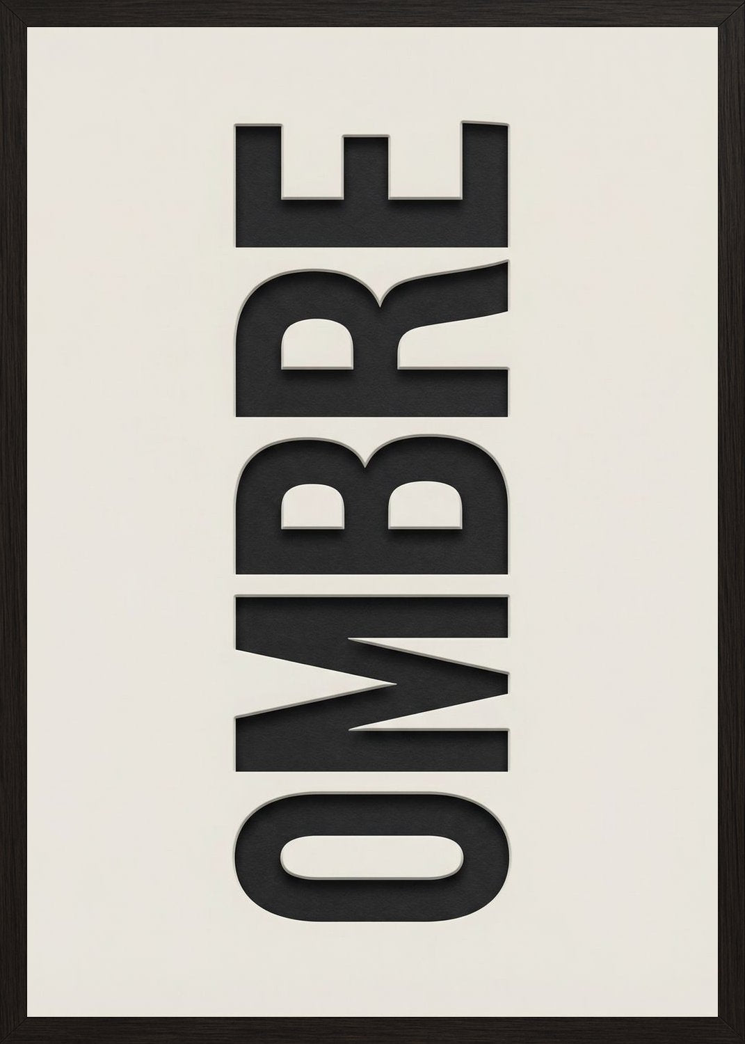 Poster in black frame