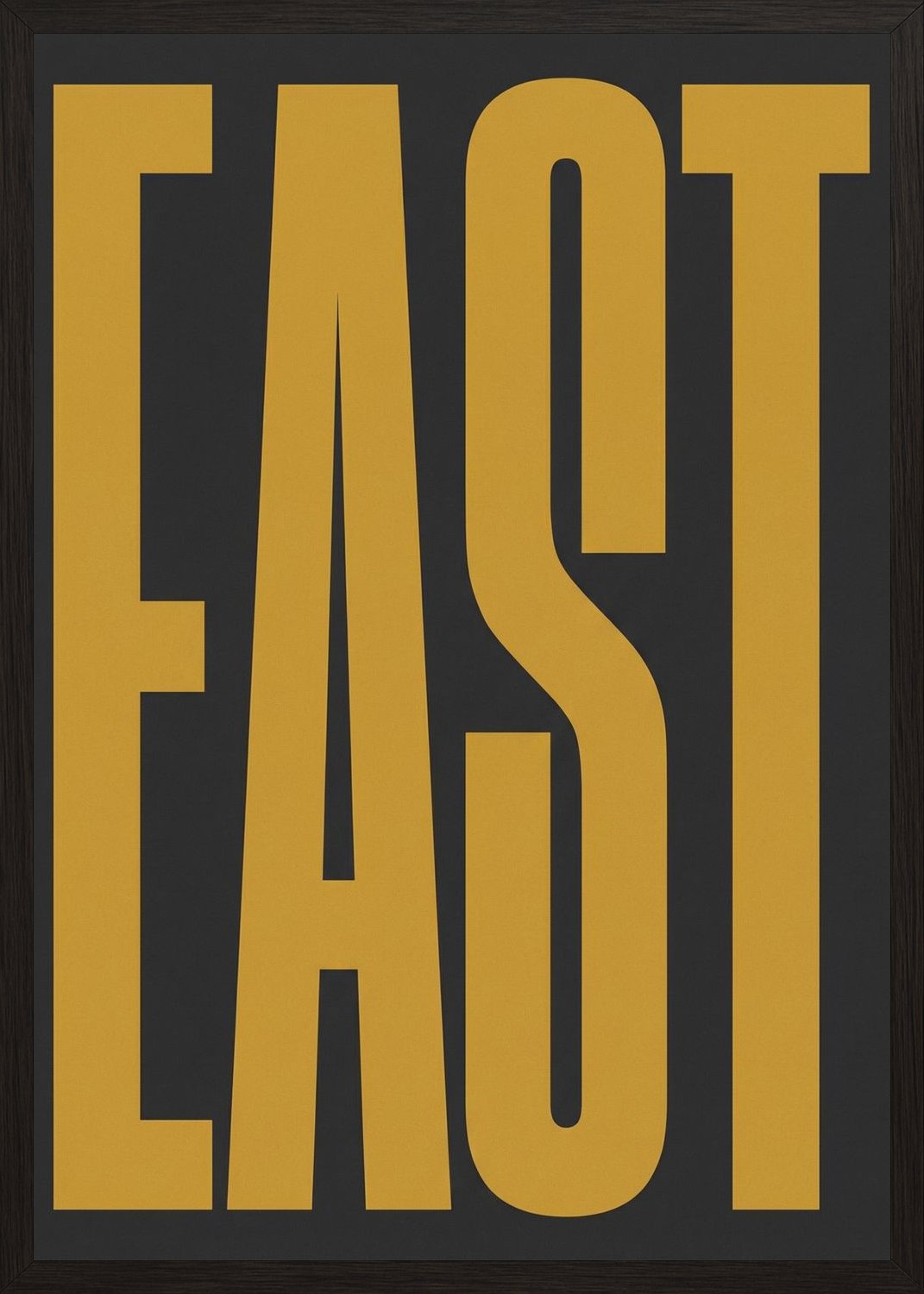 Poster in black frame