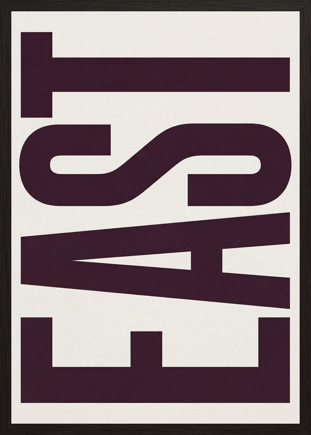 Poster in black frame