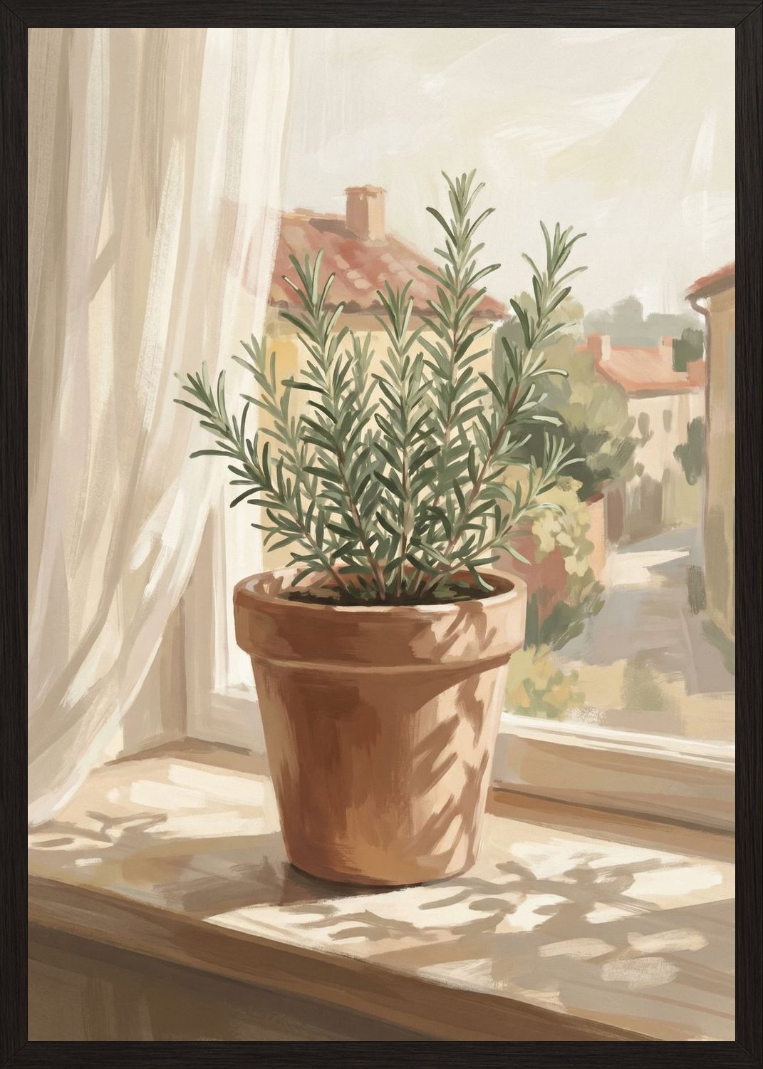 Poster in oak frame
