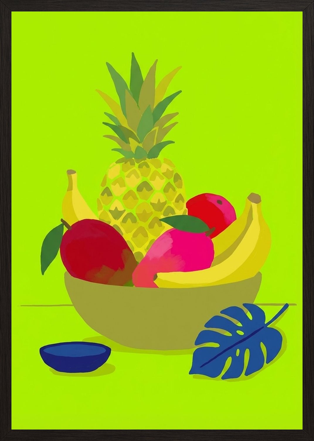 Poster in black frame