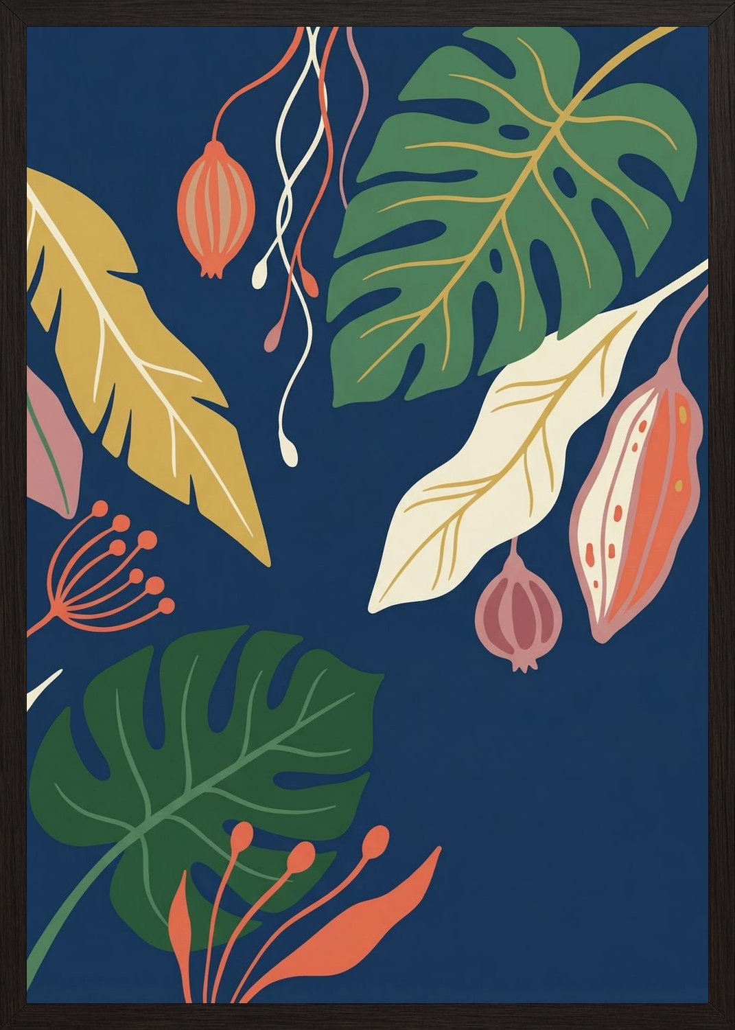 Poster in oak frame