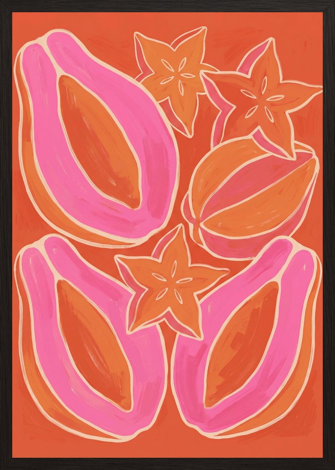 Poster in black frame