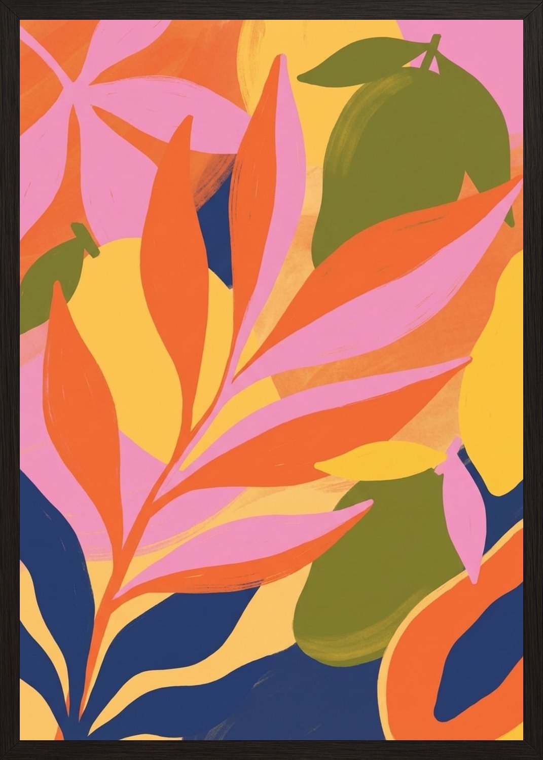 Poster in black frame