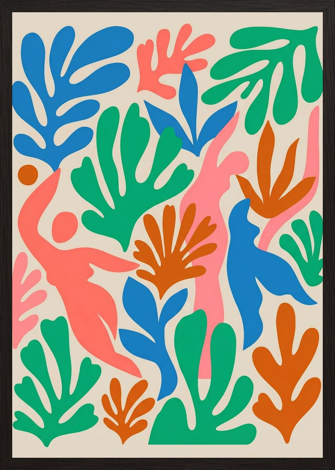 Poster in black frame