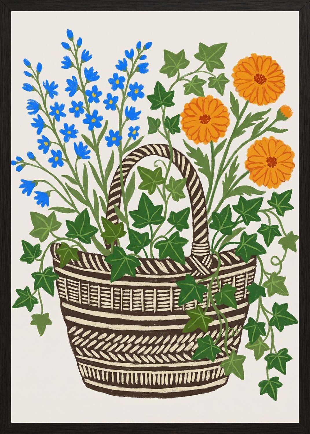 Poster in black frame