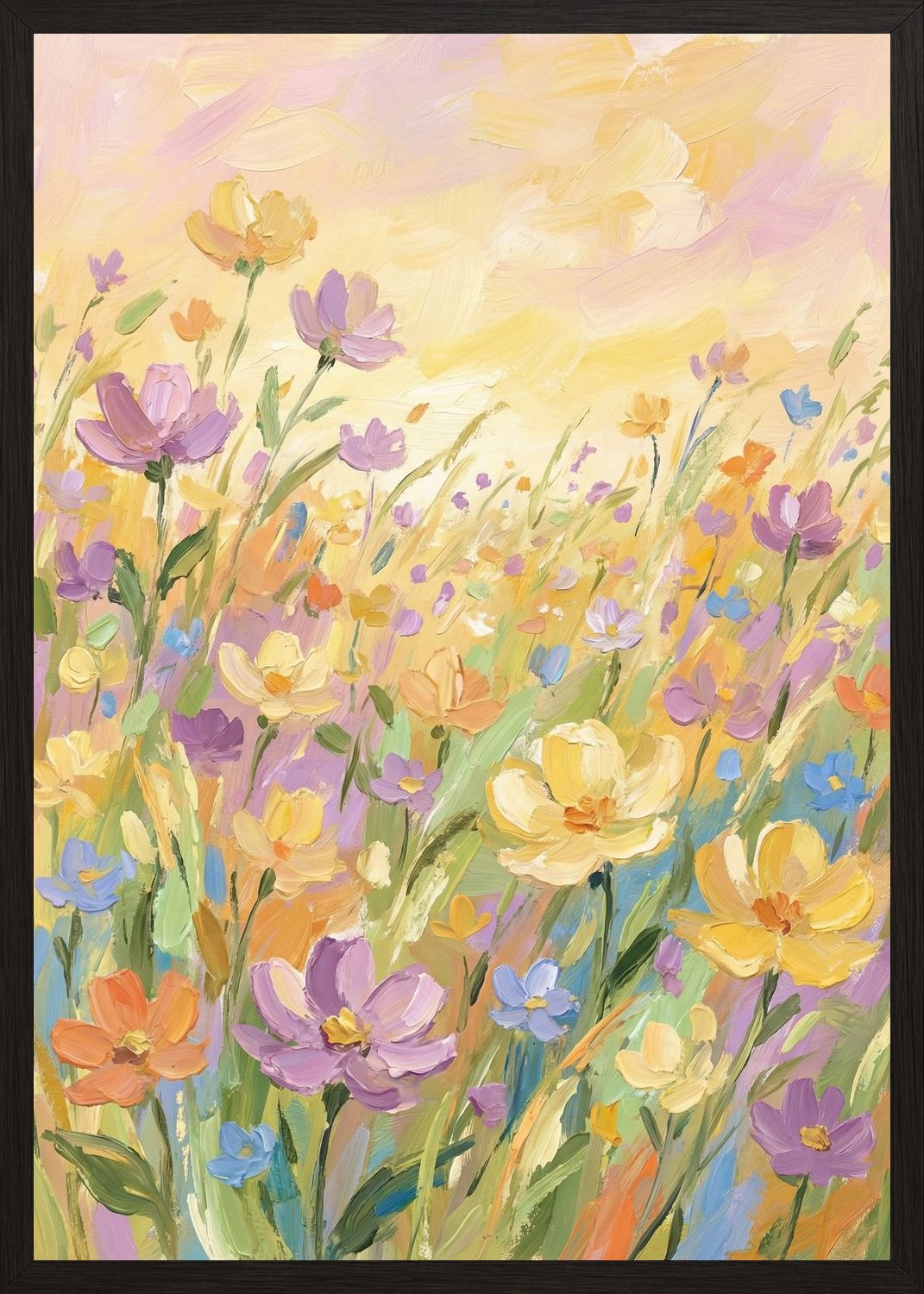 Poster in black frame