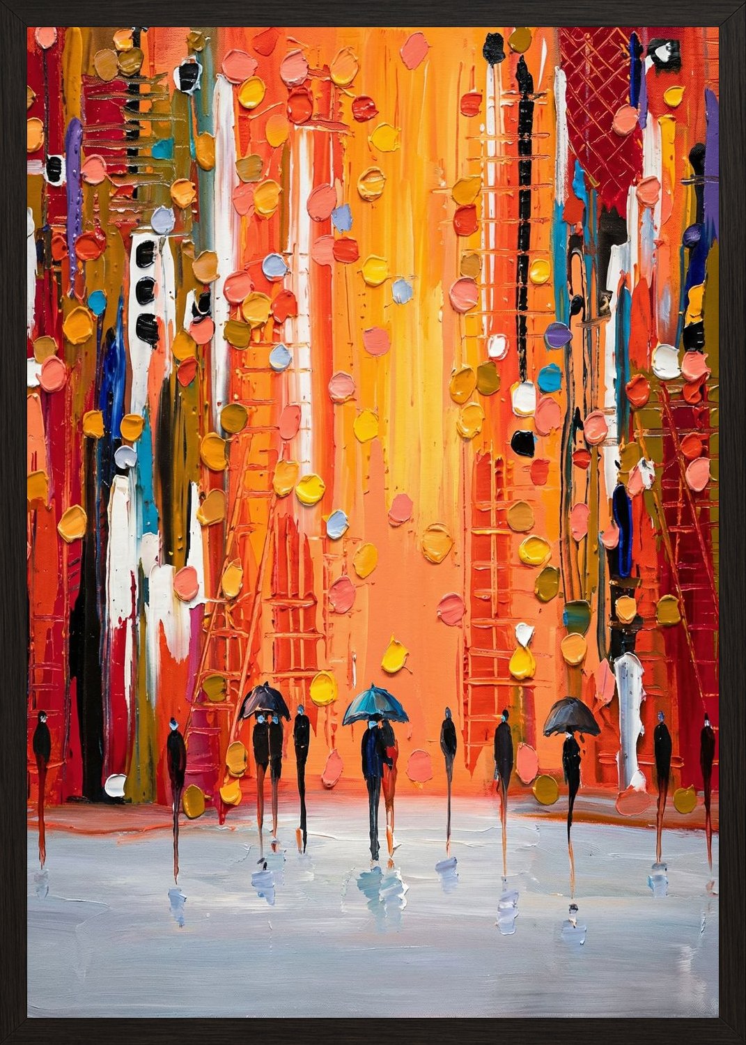 Poster in black frame