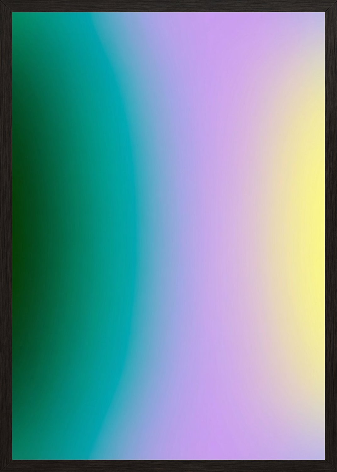 Poster in black frame