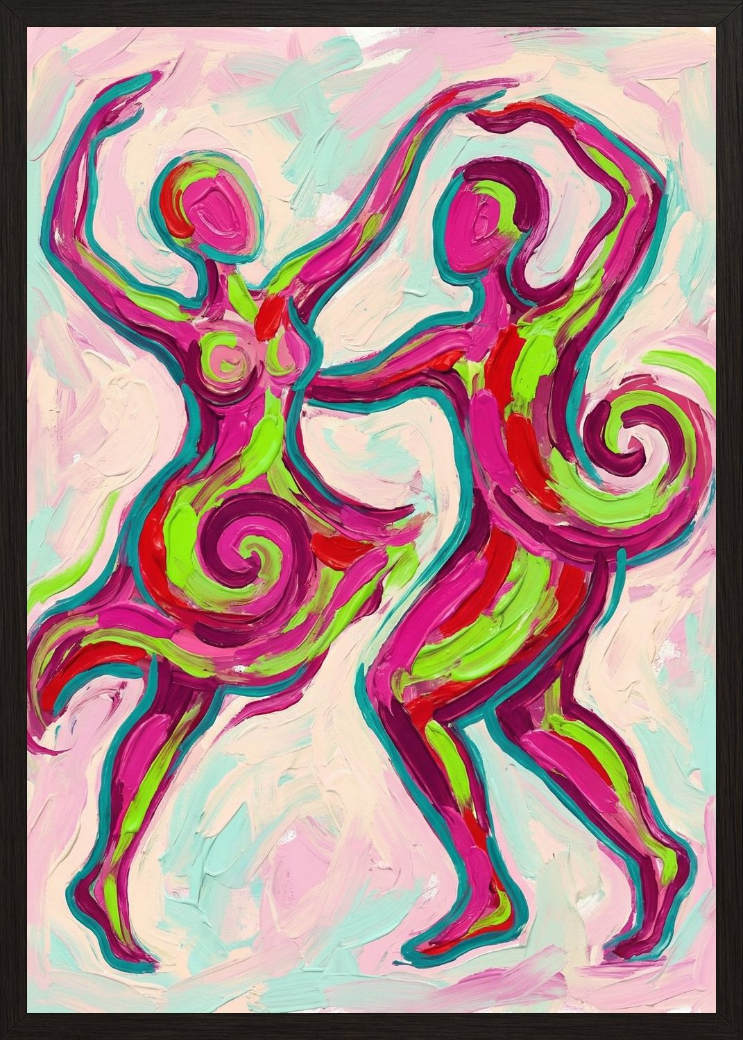 Poster in black frame