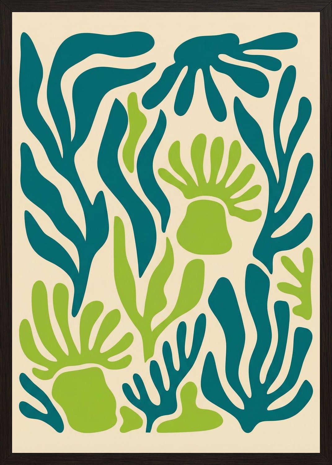 Poster in black frame