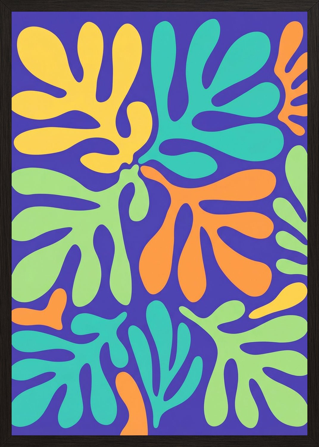 Poster in oak frame