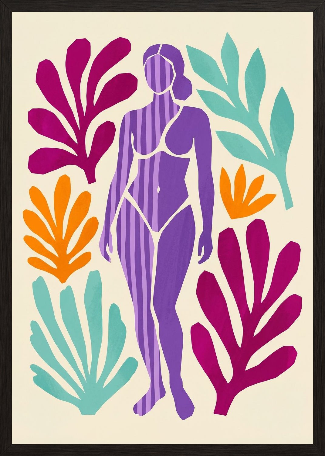 Poster in black frame