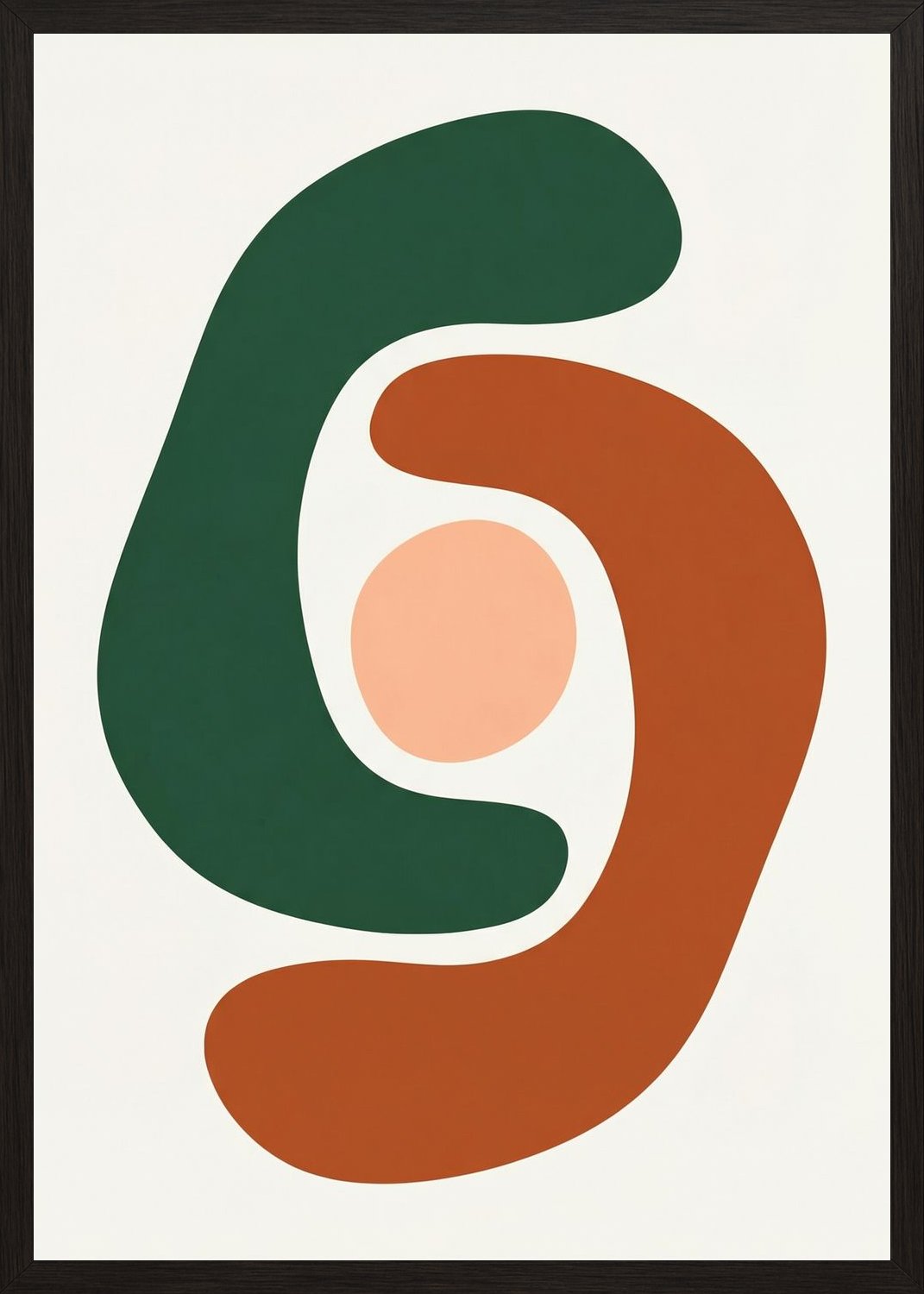 Poster in oak frame