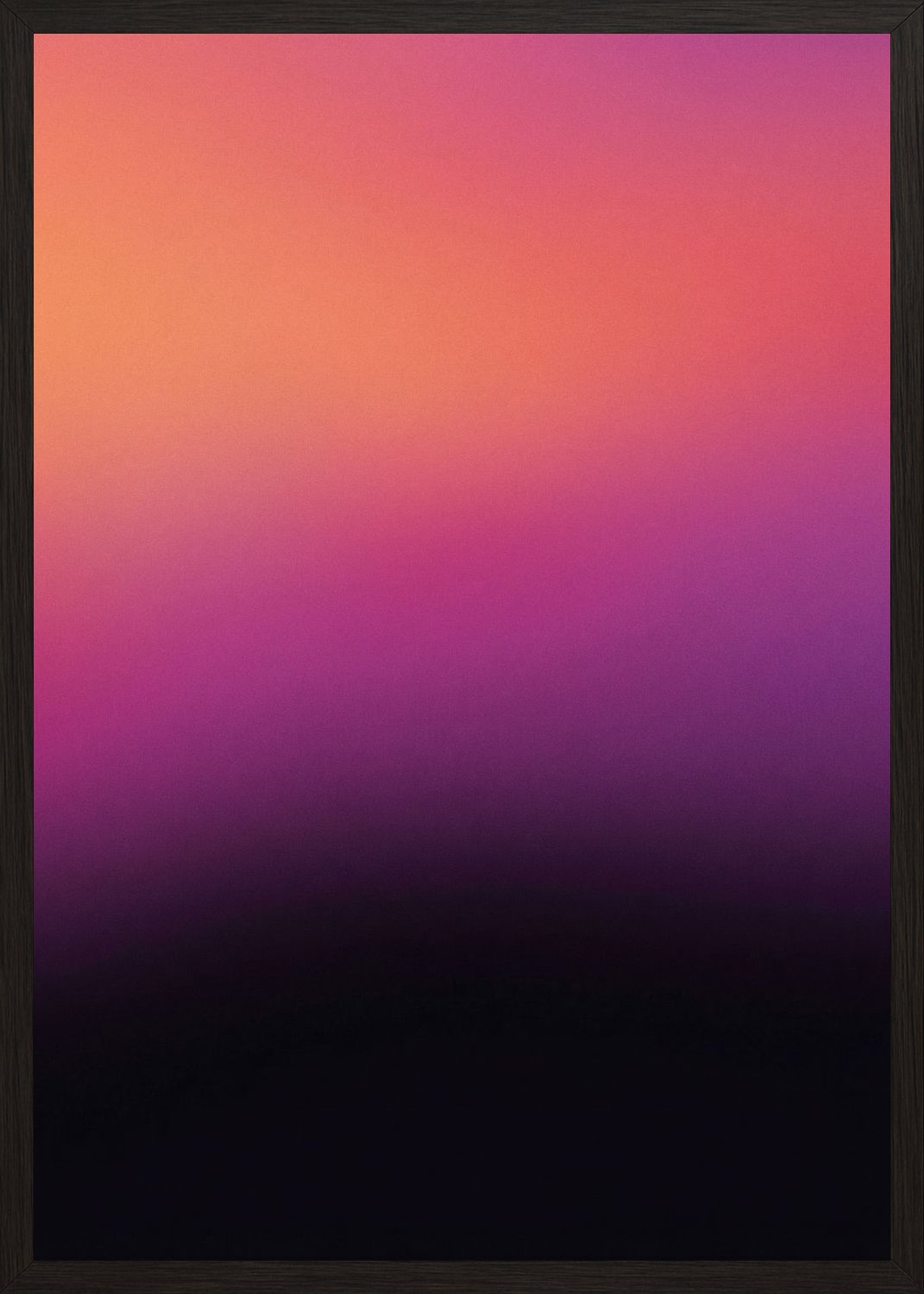 Poster in black frame