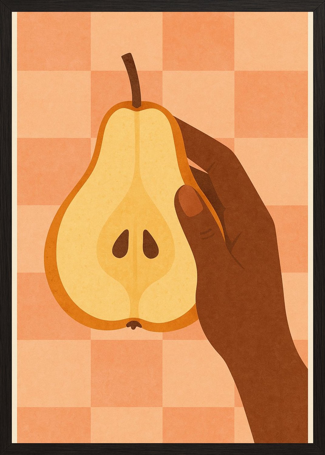 Poster in black frame