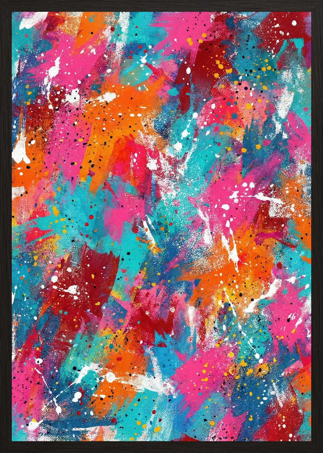 Poster in black frame