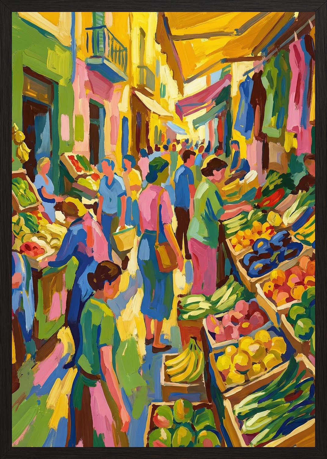 Poster in black frame