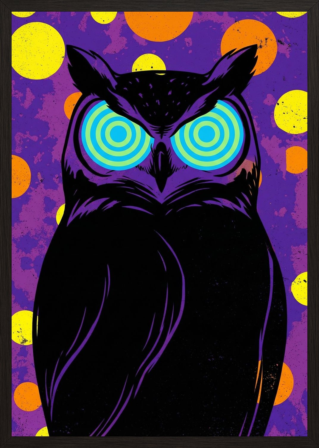 Poster in black frame