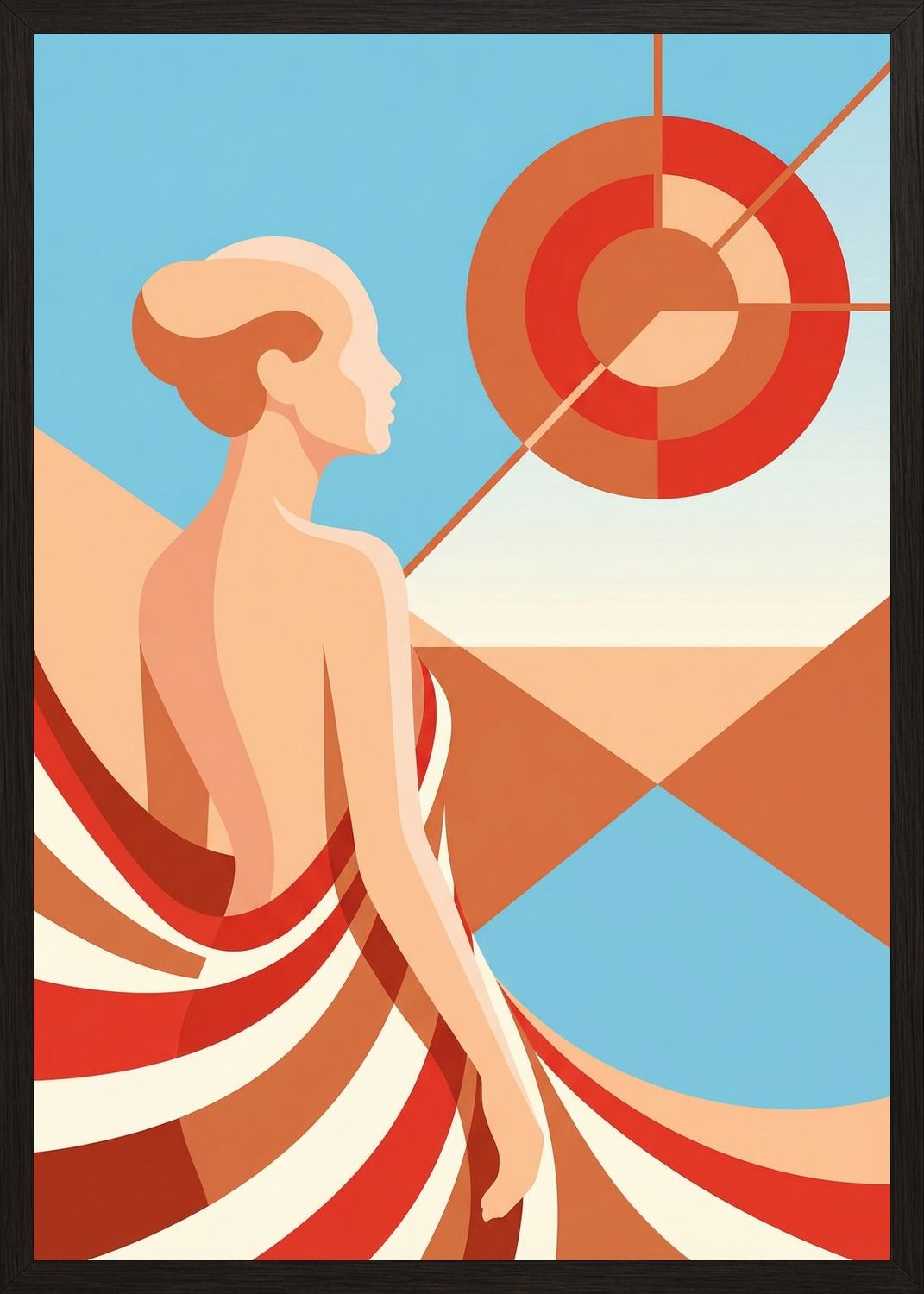 Poster in oak frame