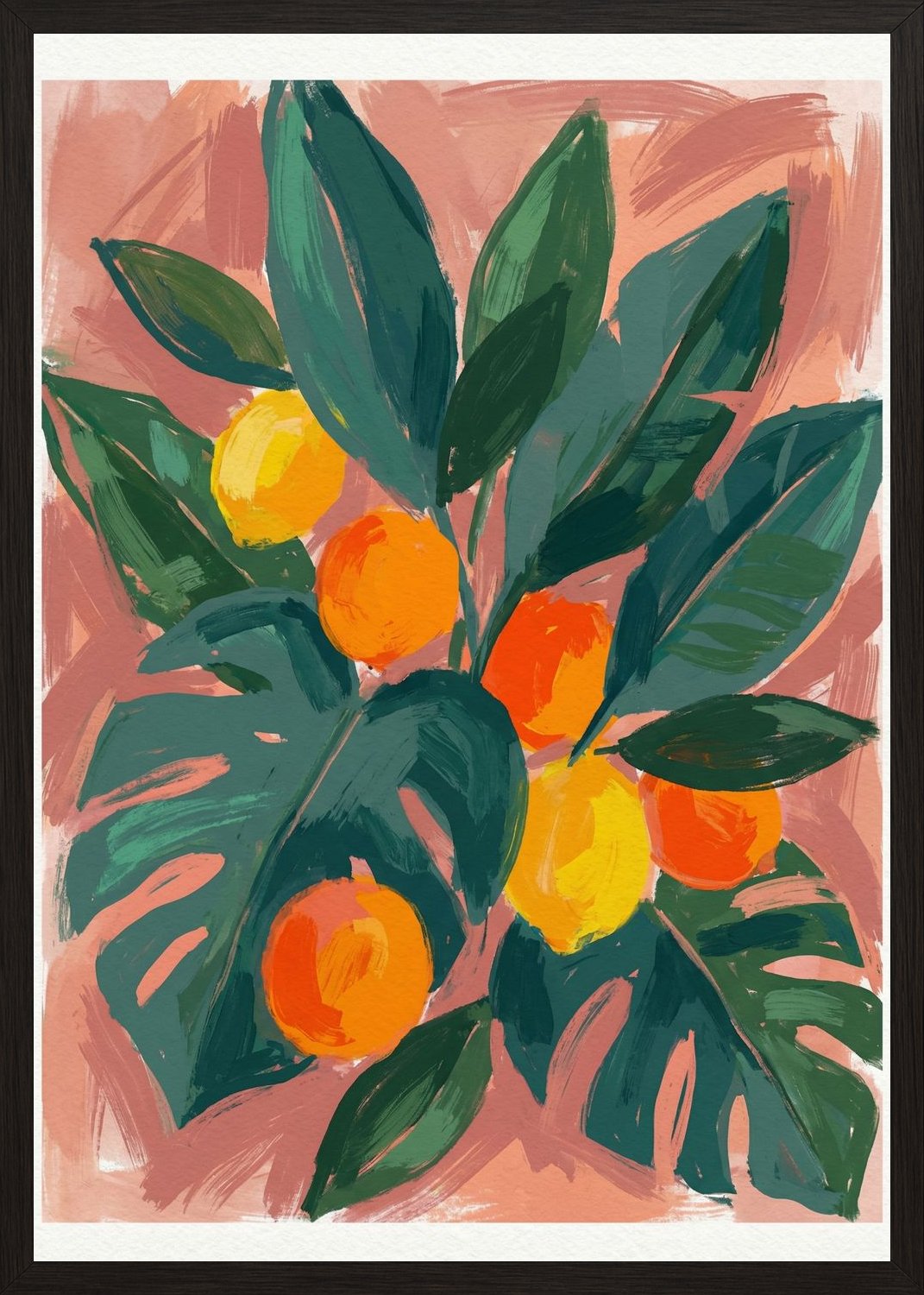 Poster in oak frame