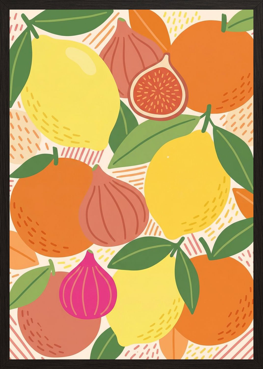 Poster in black frame