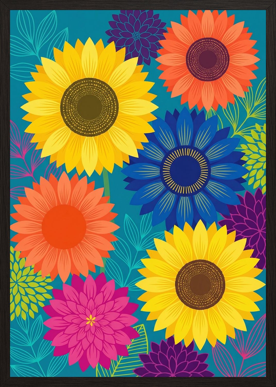 Poster in black frame