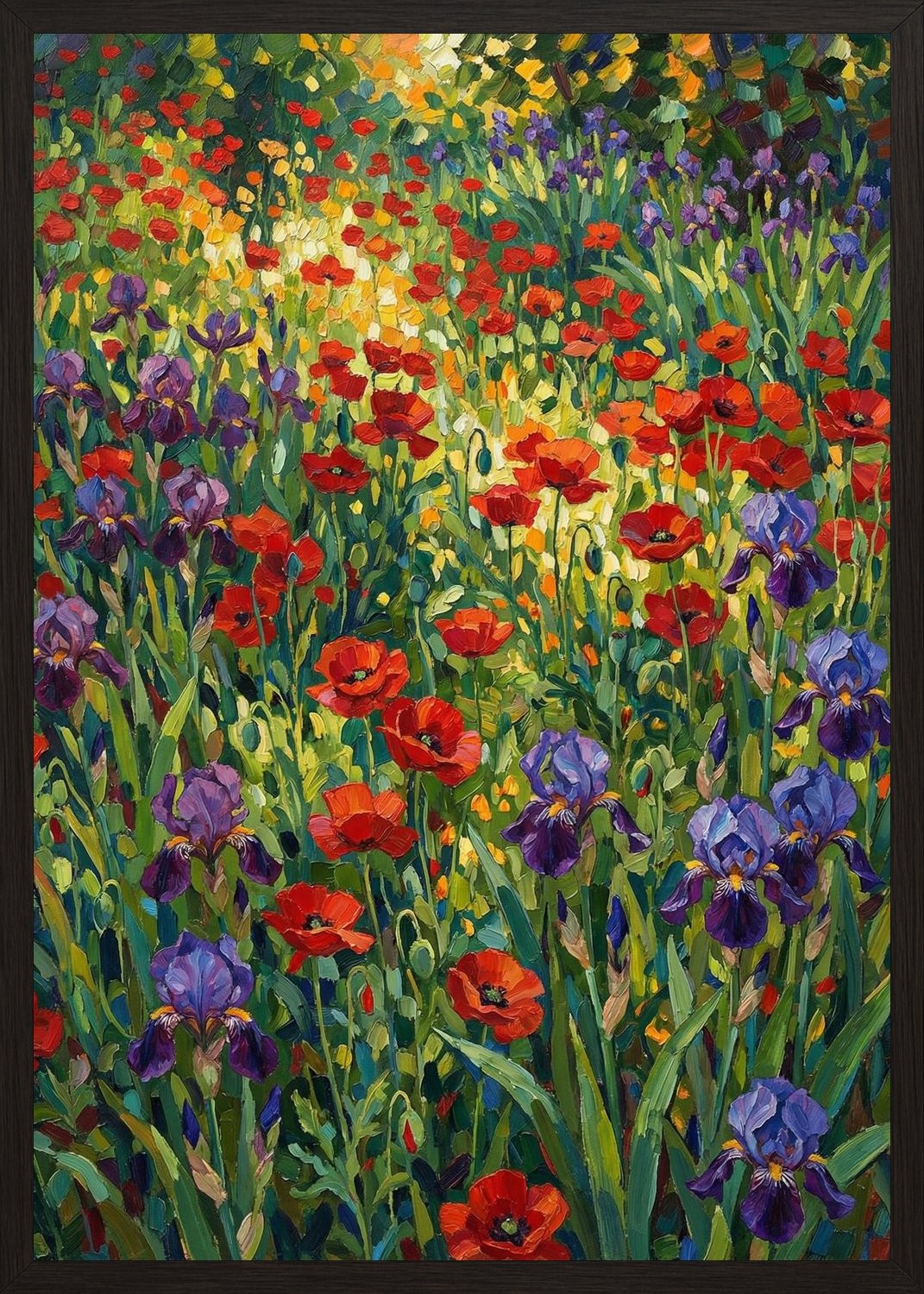 Poster in black frame