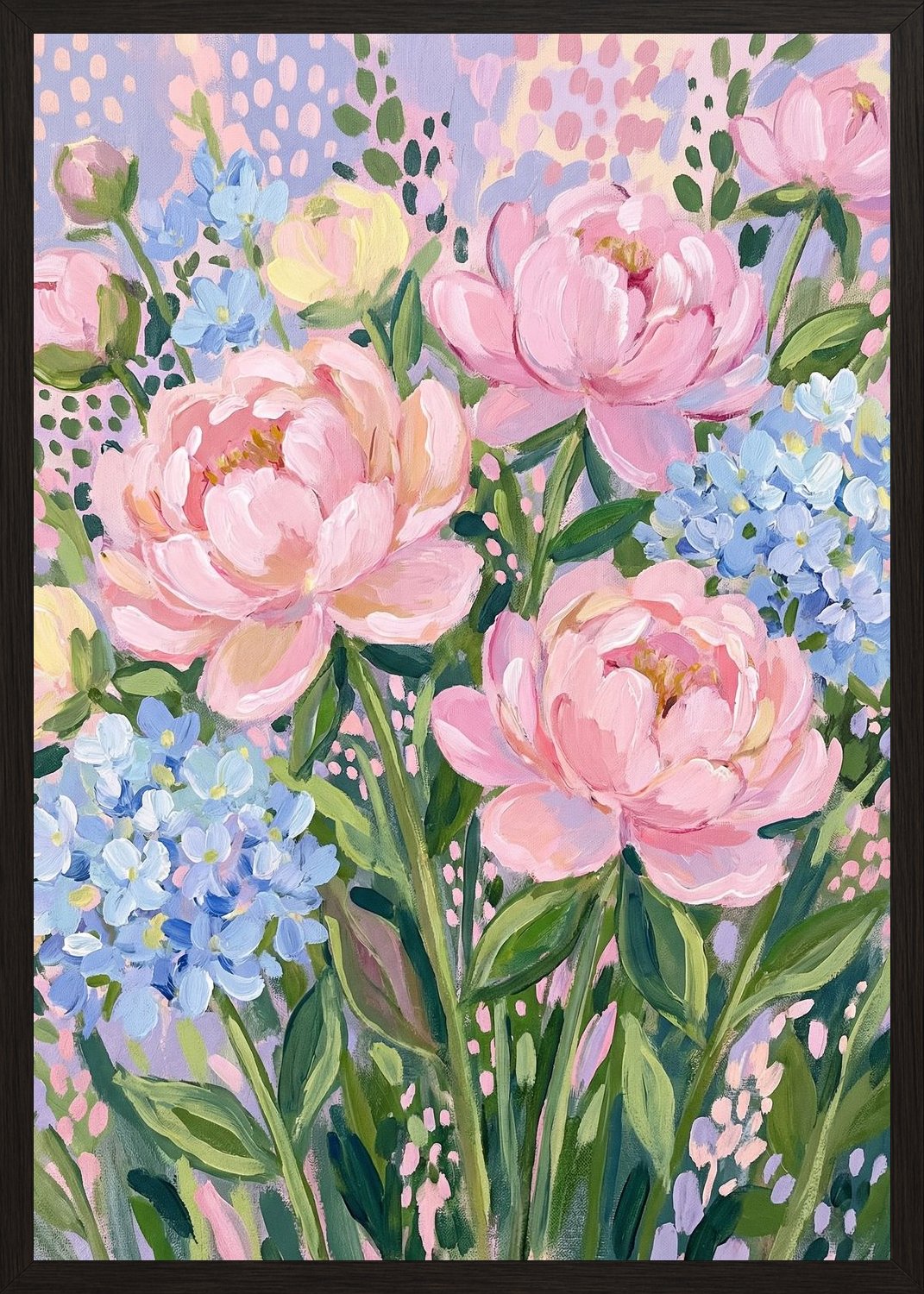 Poster in black frame