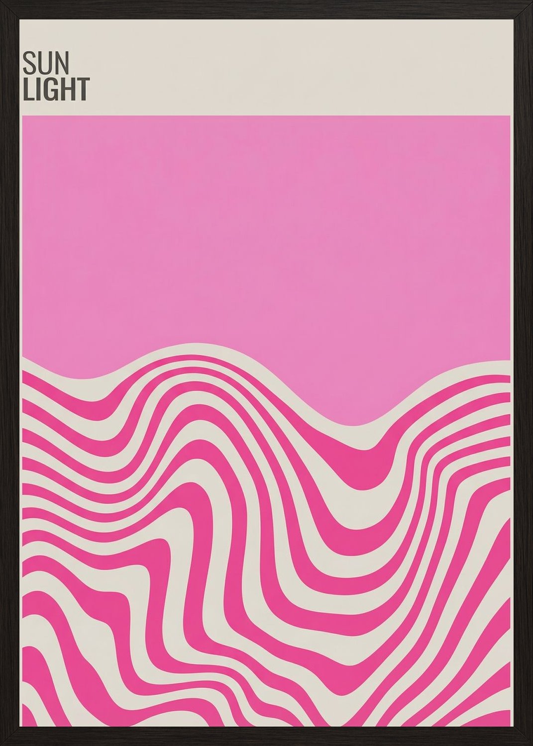 Poster in black frame