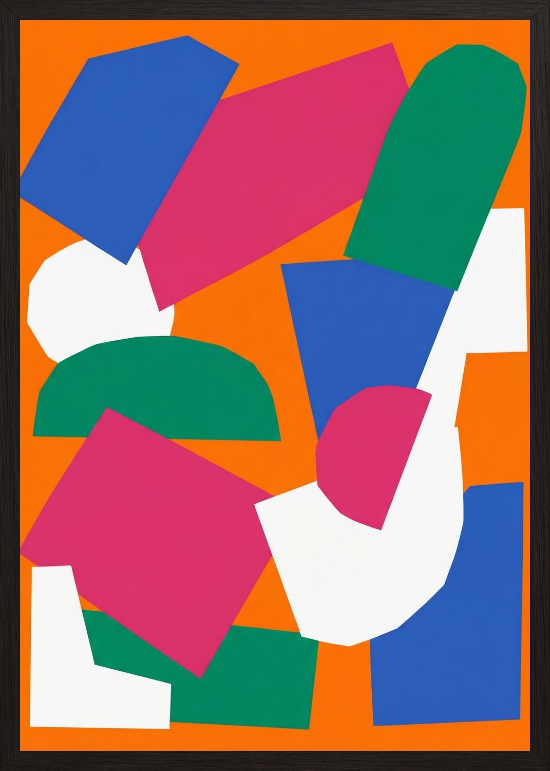 Poster in black frame