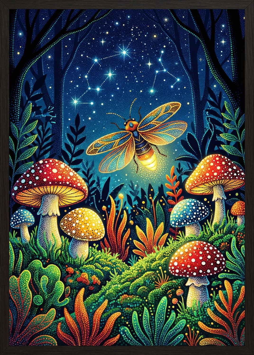 Poster in oak frame