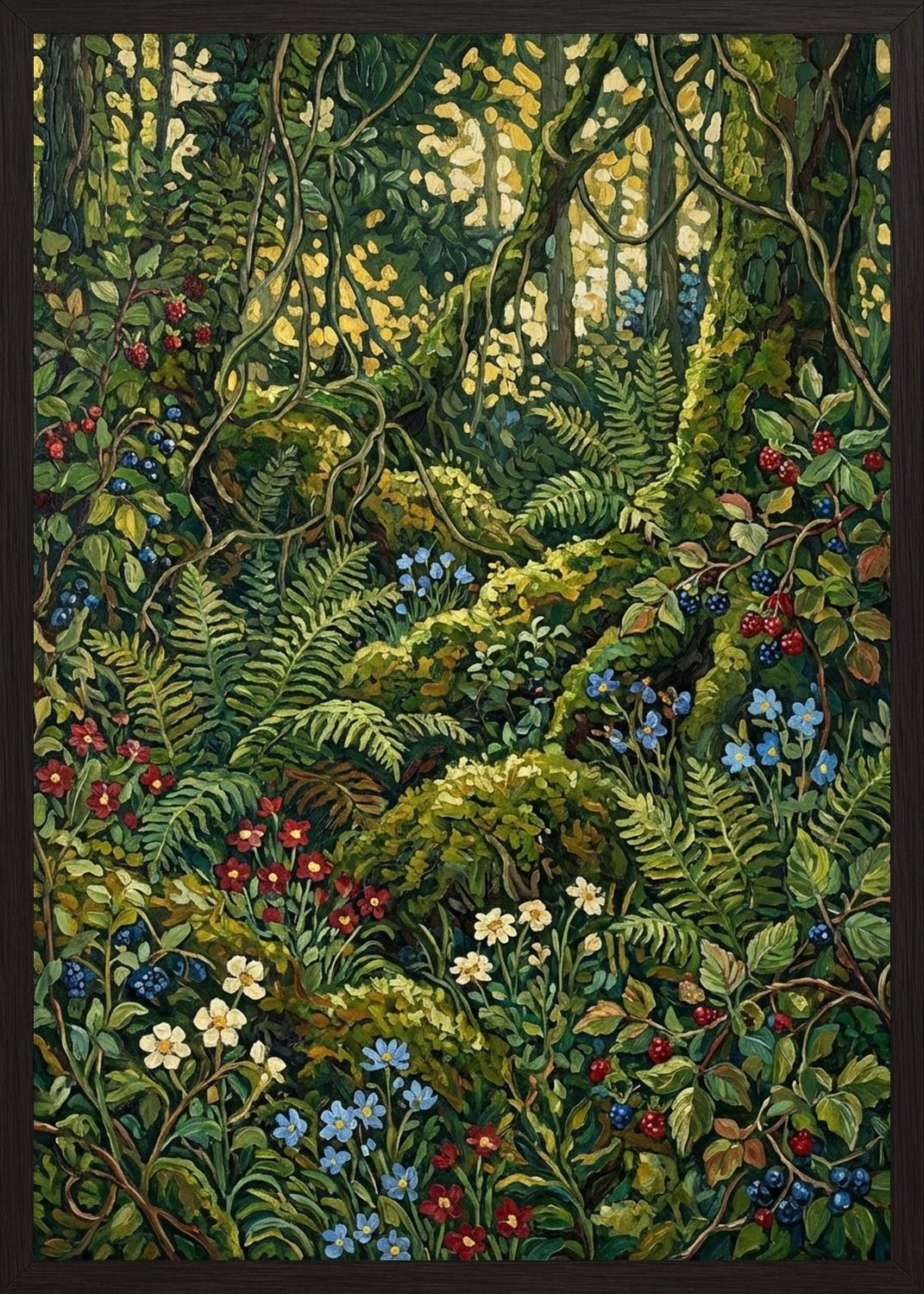 Poster in black frame