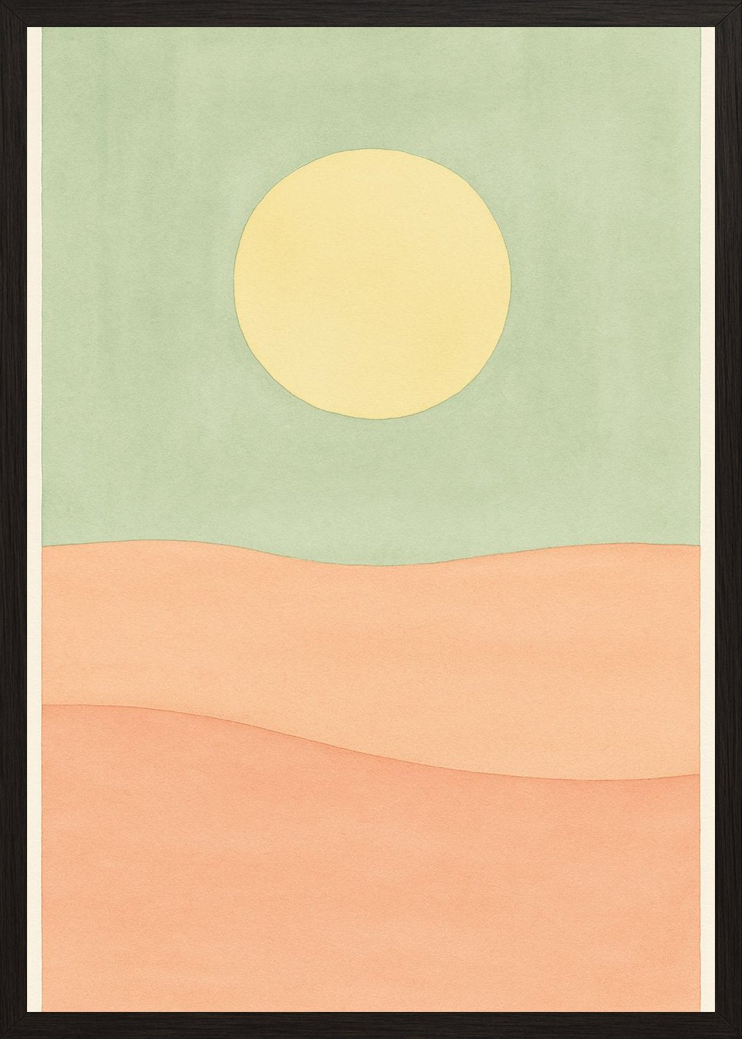 Poster in black frame