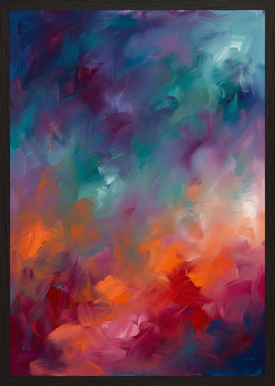 Poster in black frame