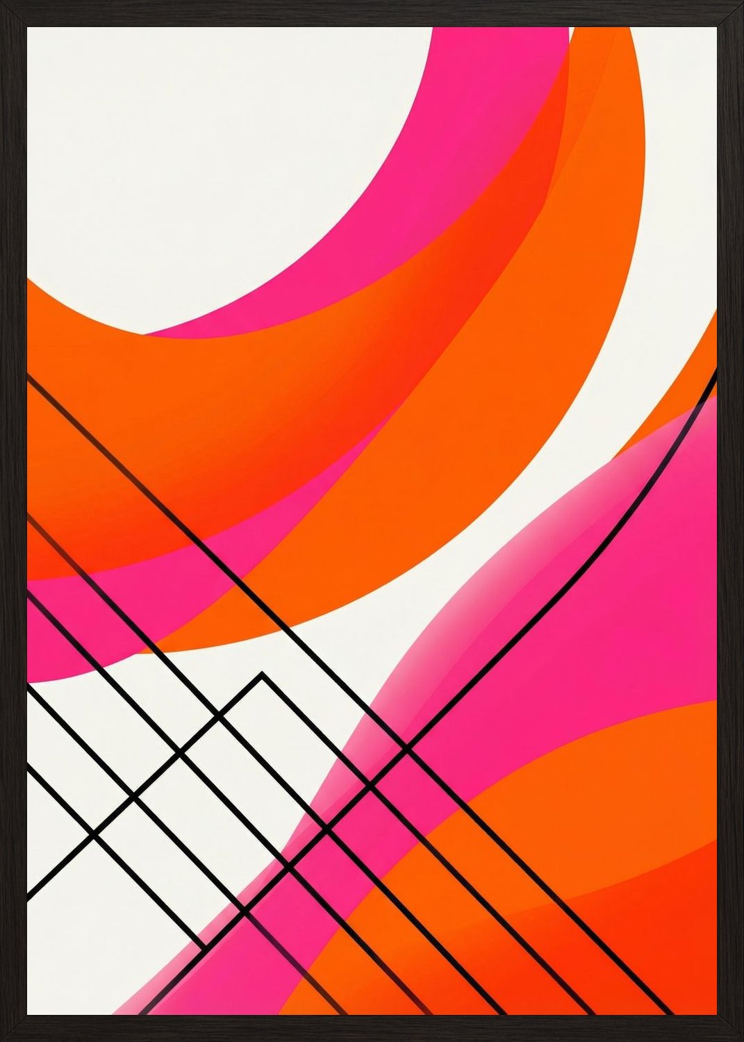 Poster in oak frame
