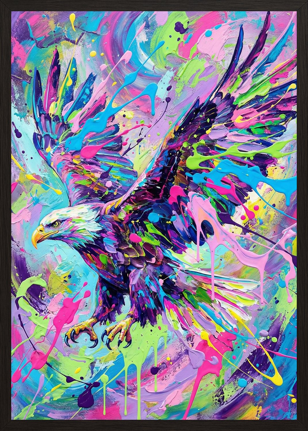 Poster in black frame