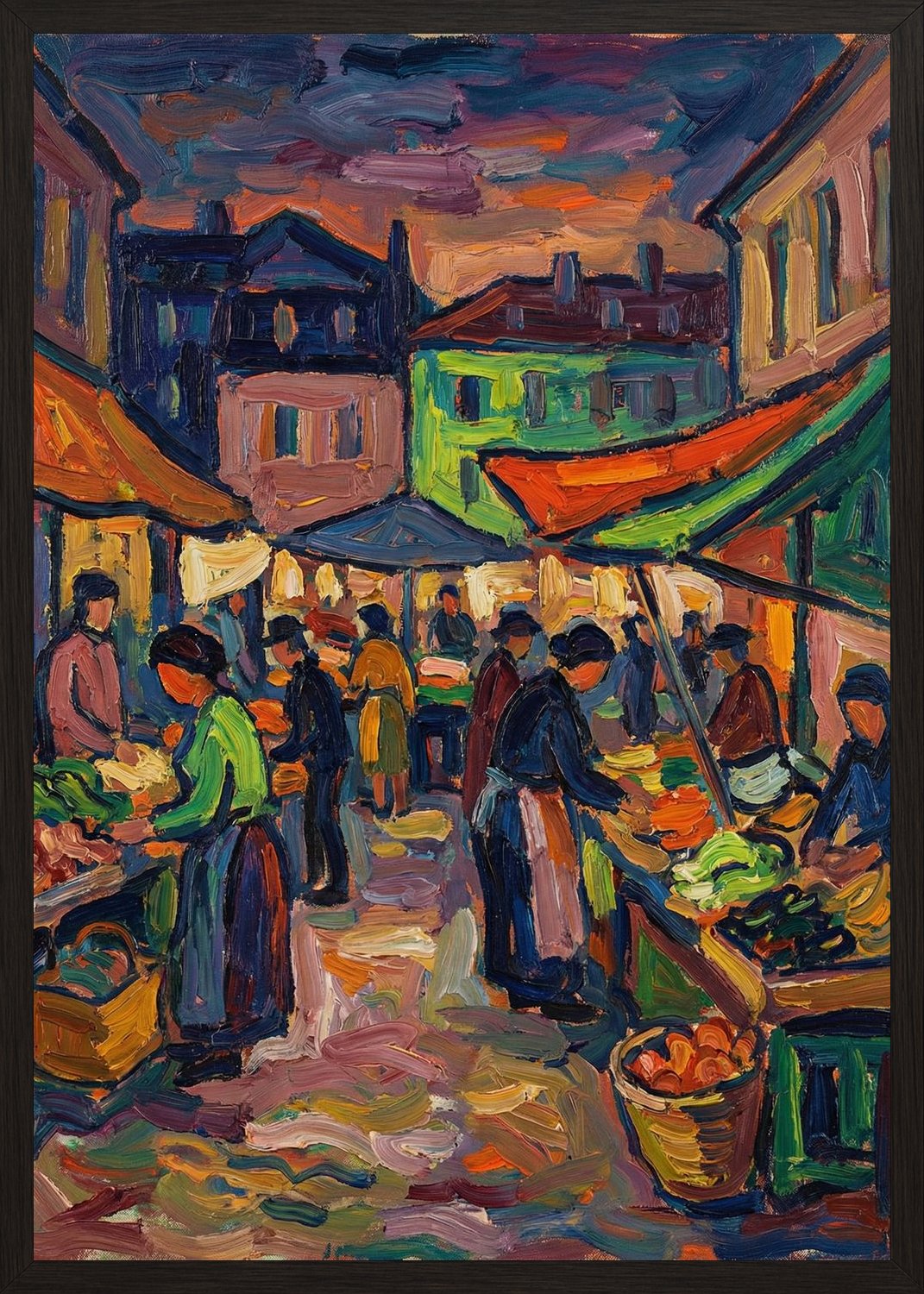 Poster in black frame