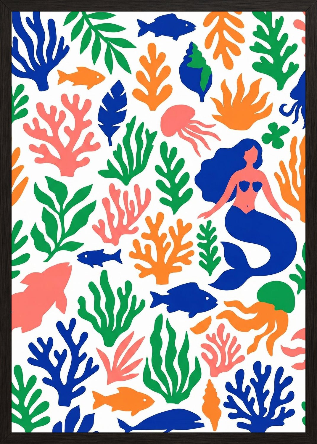 Poster in black frame