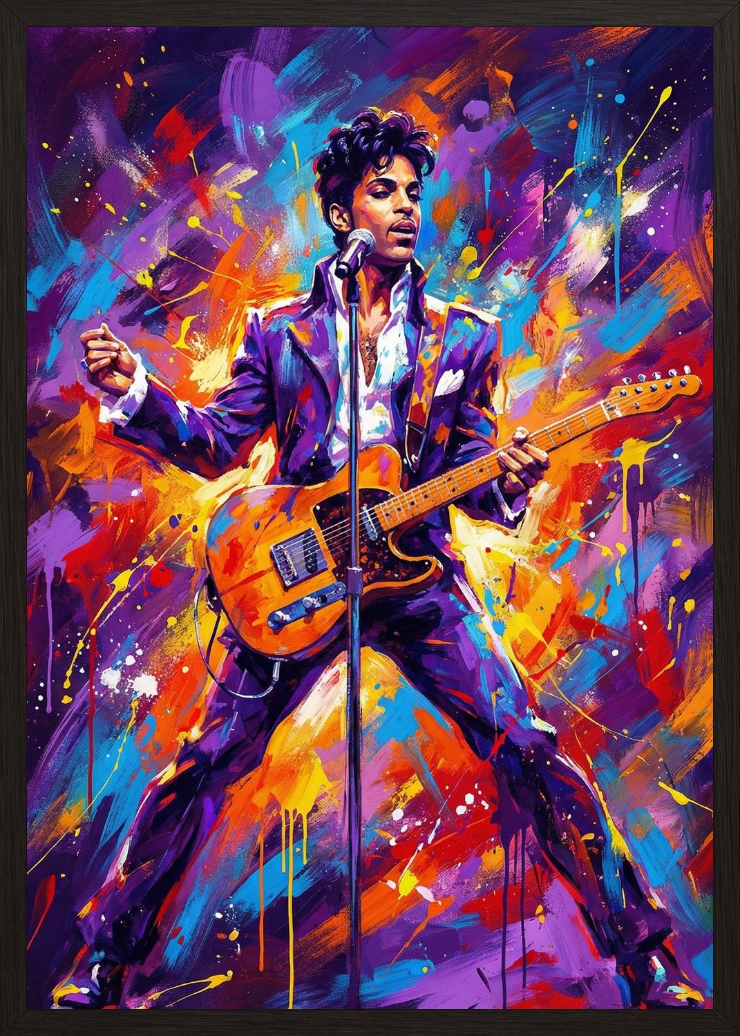 Poster in black frame